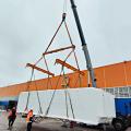 Разгрузка высокотехнологичного оборудования с помощью траверс TEHNOLIFT