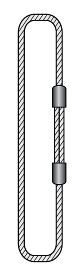 Строп УСК2 - обжим алюминиевой втулкой (Стропы канатные кольцевые, стропы канатные СКК, стропы канатные УСК2). Фото 