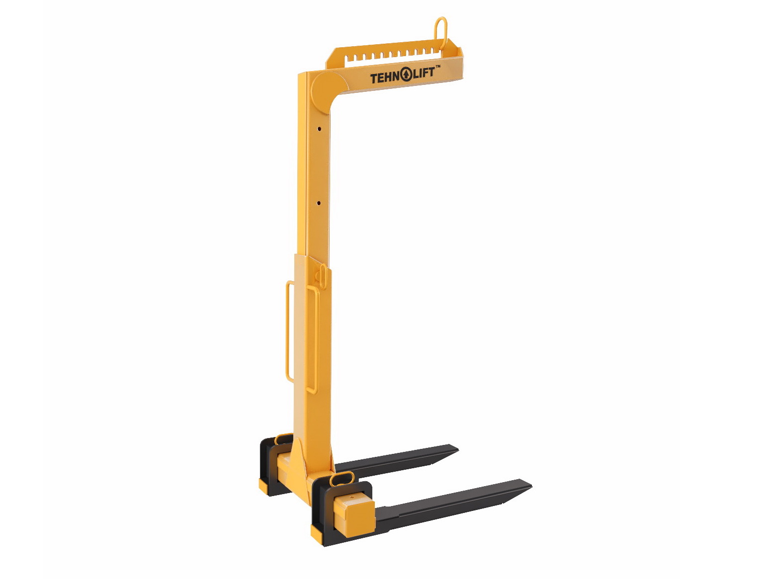 Захват для поддонов и паллет, с передвижными вилами